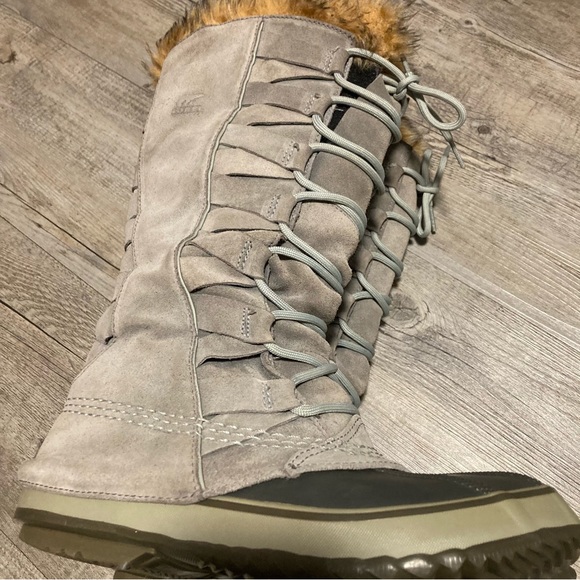 Sorel Cate Of Alexandria Leather Weave Fur Lined Winter Boot - Picture 10 of 12